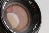 Canon AE-1 Program + FD 50mm F/1.4 S.S.C. Lens #58646D5