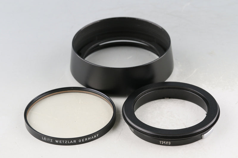 Leica Noctilux 50/1.2 Lens Hood 12503 + SERIE 8 UVa Filter #59025T