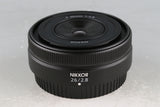 Nikon Nikkor Z 26mm F/2.8 Lens With Box #59241L4