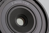 Nikon Nikkor Z 26mm F/2.8 Lens With Box #59241L4