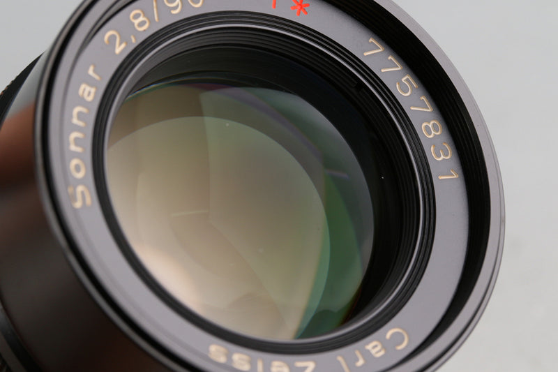Contax Carl Zeiss Sonnar T* 90mm F/2.8 Black Lens Set for Contax