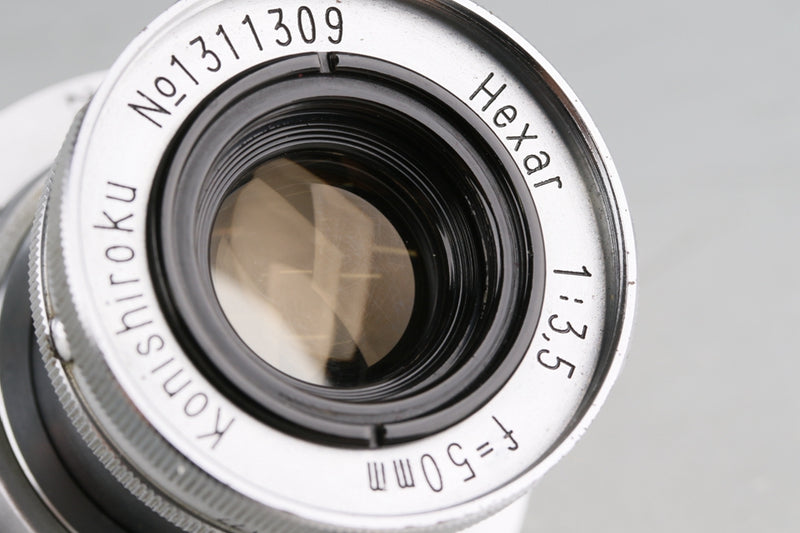 【中古】Konica コニカ Konishiroku HEXAR 50mm f/3.5 沈胴式 L39 ライカスクリューマウント 小西六写真工業】スナップ撮影に最適！HEXAR (L) 50mm F3.5 | THE MAP