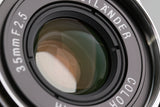 Voigtlander Color-Skopar 35mm F/2.5 P II Lens for Leica M With Box #59901L7