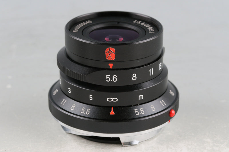 7Artisans M28mm F/5.6 Black Lens for Leica M With Box #60042L7