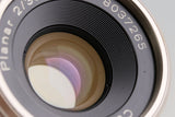 Contax Carl Zeiss Planar T* 35mm F/2 Lens for G1/G2 #60065A2