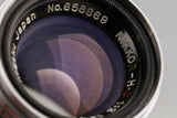 Nikon Nippon Kogaku Nikkor-H.C 50mm F/2 Lens for Leica L39 #60177C1