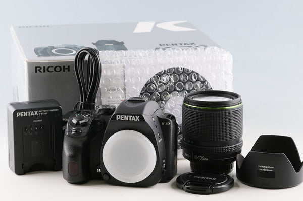 Pentax K-70 + SMC Pentax-DA 18-135mm F/3.5-5.6 ED AL IF DC WR Lens With Box #60363L6