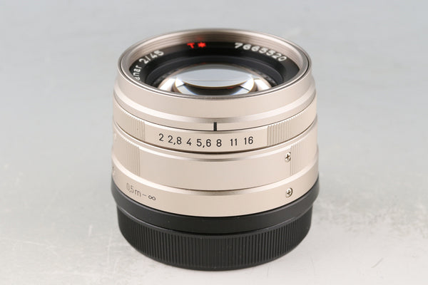 Contax Carl Zeiss Planar T* 45mm F/2 Lens + Hood + Filter for G1/G2 #60374A1