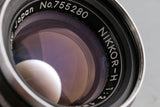 Nicca IIIL 35mm Rangefinder Film Camera + Nikkor-H 50mm F/2 Lens #60561D2