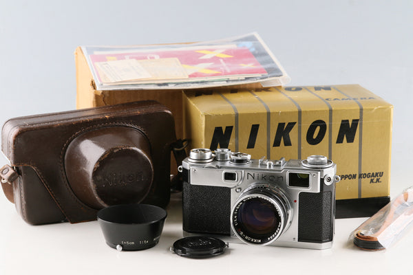 Nikon S2 + Nikkor-S.C 50mm F/1.4 Lens With Box #60806L4