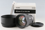 Sigma Art 85mm F/1.4 DG DN Lens for Sony E With Box #60892L6