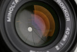 Minolta M-Rokkor 40mm F/2 Lens for Leica M #61003E5
