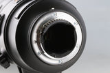 Nikon AF-S Nikkor 600mm F/4 E FL ED VR Lens #61142H