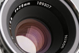 Zenza Bronica S2 + Nikkor-P 75mm F/2.8 Lens #61158E3