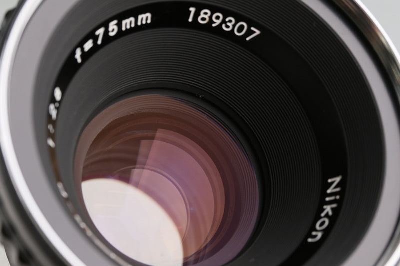 ZENZA BRONICA S２ NIKKOR-P f2.8 75mm Zenza Bronica S2 Film Camera w Nikkor P 75mm F2.8 lens.AS IS