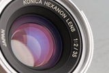 Konica Hexanon 35mm F/2 Lens for Leica L39 + M Mount Adapter #61182C1