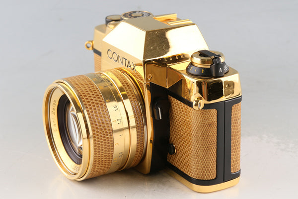 Contax RTS Gold + Planar T* 50mm F/1.4 AEJ Gold Lens Wirh Box #61279L7