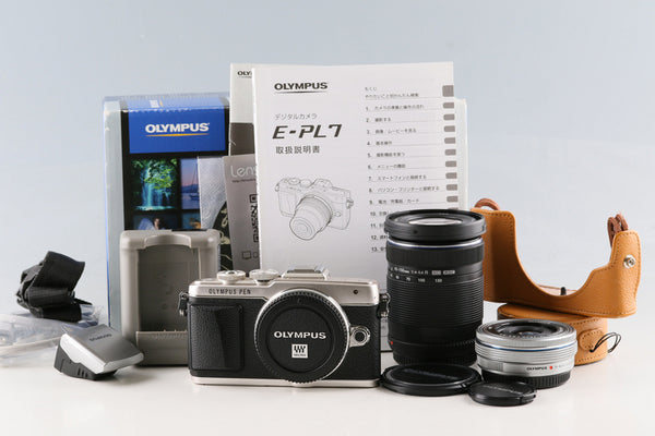 Olympus PEN Lite E-PL7 + M.Zuiko Digital ED 14-42mm F/3.5-5.6 EZ + ED 40-150mm F/4-5.6 R Lens With Box #61300L7