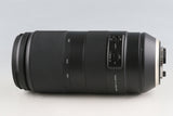 Tamron 100-400mm F/4.5-6.3 Di VC USD Lens for Nikon F #61334F6