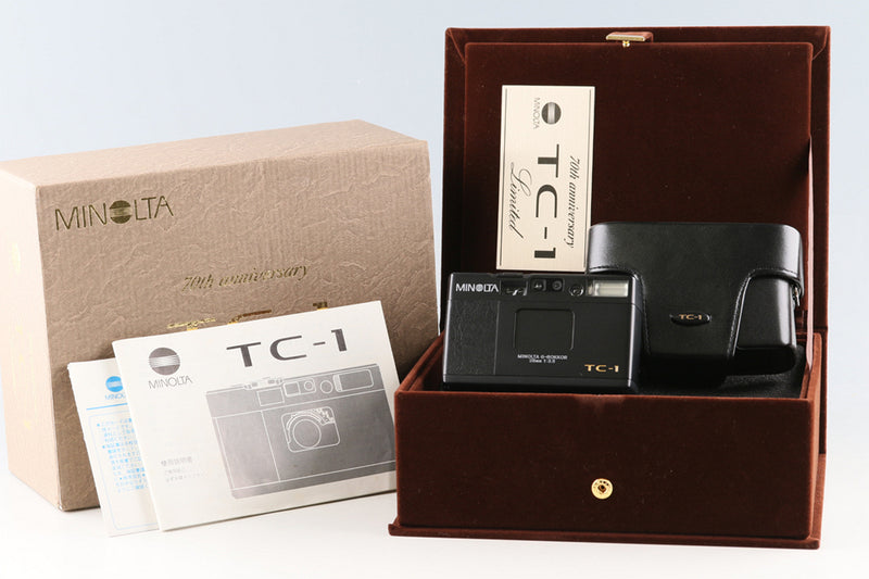 MINOLTA TC-1 箱付き Minolta TC-1 Limited Black 70th Anniversary With Box