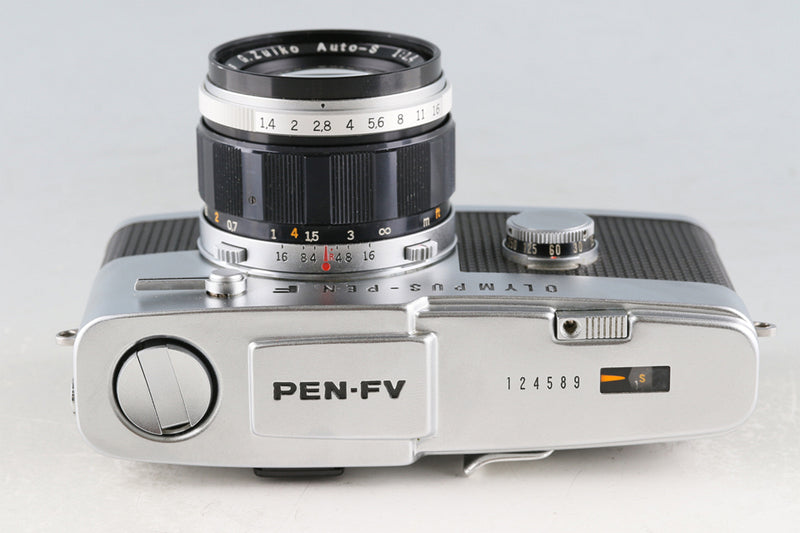 Olympus-Pen FV 35mm Half Frame Camera + G. Zuiko Auto-S 40mm F/1.4 Lens #61498D4