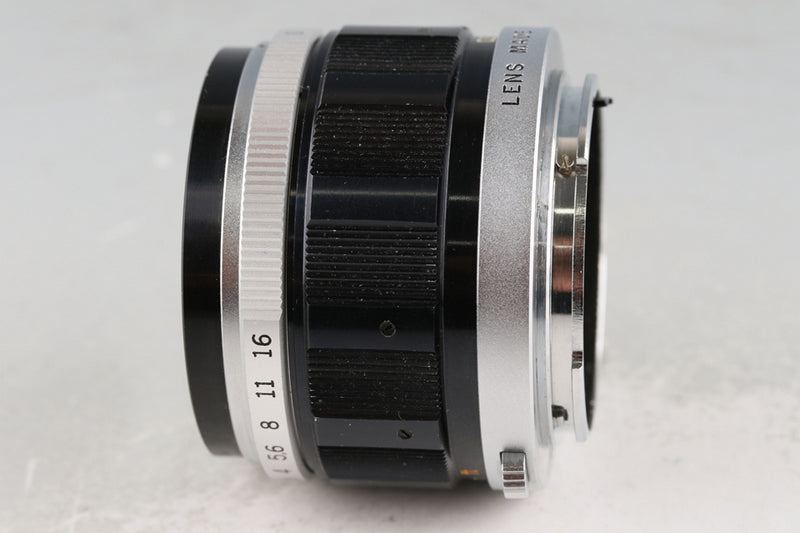 Olympus-Pen FV 35mm Half Frame Camera + G. Zuiko Auto-S 40mm F/1.4 Lens #61498D4