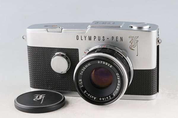 Olympus-Pen F 35mm Half Frame Camera + F. Zuiko Auto-S 38mm F/1.8 Lens #61507D4