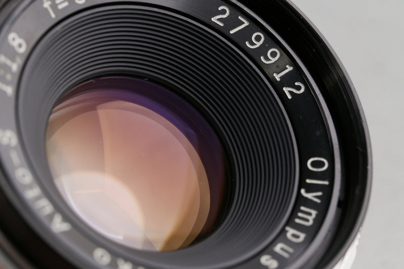 Olympus-Pen F 35mm Half Frame Camera + F. Zuiko Auto-S 38mm F/1.8 Lens #61507D4