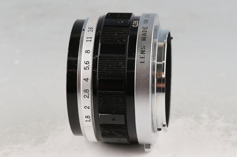 Olympus-Pen F 35mm Half Frame Camera + F. Zuiko Auto-S 38mm F/1.8 Lens #61507D4