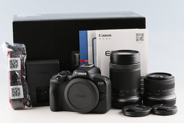 Canon EOS R50 + RF-S 18-45mm F/4.5-6.3 IS STM + RF-S 55-210mm F/5-7.1 IS STM Lens Kit #61535L3