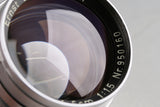Leica Leitz Summarit 50mm F/1.5 Lens for Leica L39 #61554T