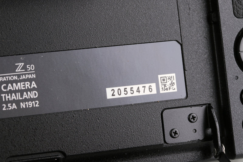 Nikon Z50 + Nikkor Z DX 16-50mm F/3.5-6.3 VR Lens #61634E4