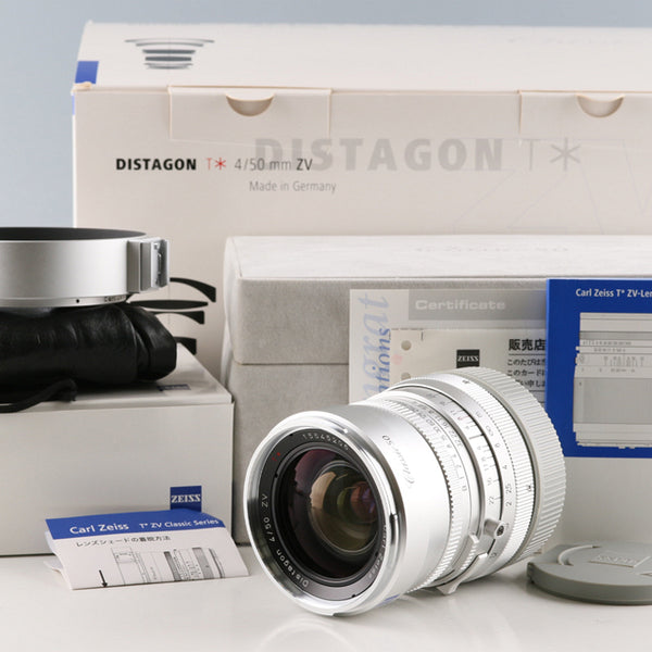 Carl Zeiss Distagon T* 50mm F/4 ZV Classic Lens With Box #61709L10