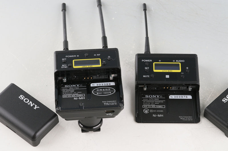 Sony UTX - B40 Bodypack Transmitter + URX - P40 Receiver Set #61766D6