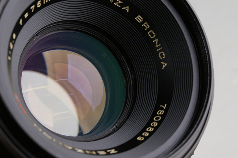 Zenza Bronica ETR S + Zenzanon MC 75mm F/2.8 Lens #61801E1