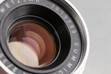 Leica Leitz Canada Summicron 35mm F/2 8-Elements Lens for Leica M #62139T