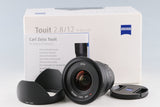 Zeiss Touit Distagon 12mm F/2.8 Lens for X-mount With Box #62395L7