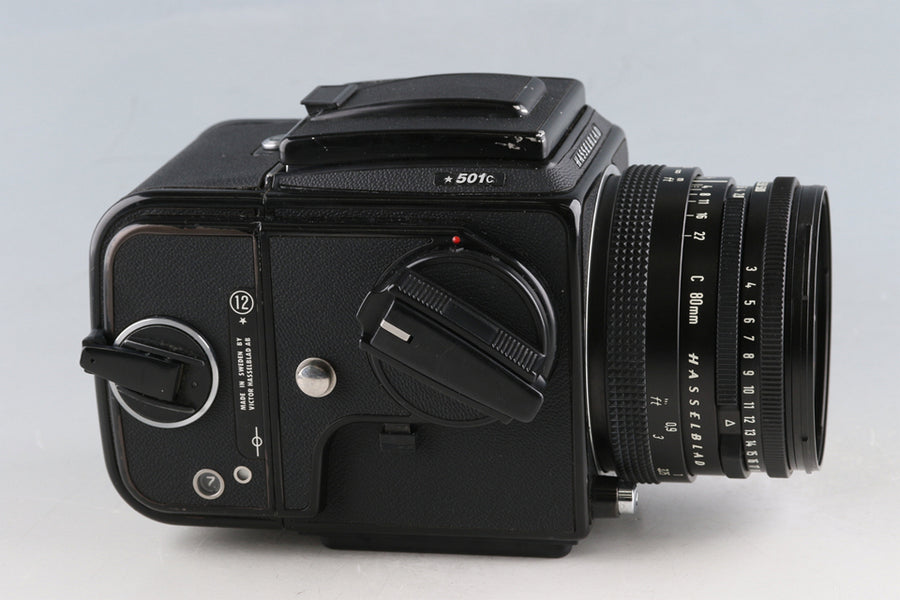 Hasselblad 501C + Carl Zeiss Planar T* 80mm F/2.8 C Lens + A12