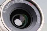 Contax Carl Zeiss Biogon T* 28mm F/2.8 Lens for G1/G2 #63072A1