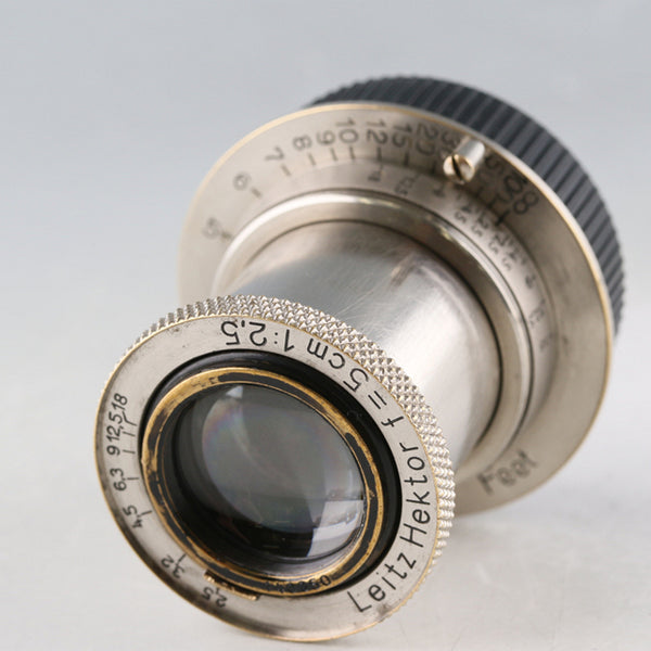 Leica Leitz Hektor 50mm F/2.5 Nickel Lens for Leica L39 #63155T