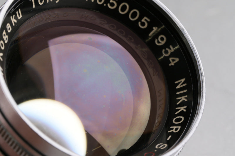 Nikon Nippon Kogaku Nikkor-S.C 50mm F/1.4 Lens for Nikon S