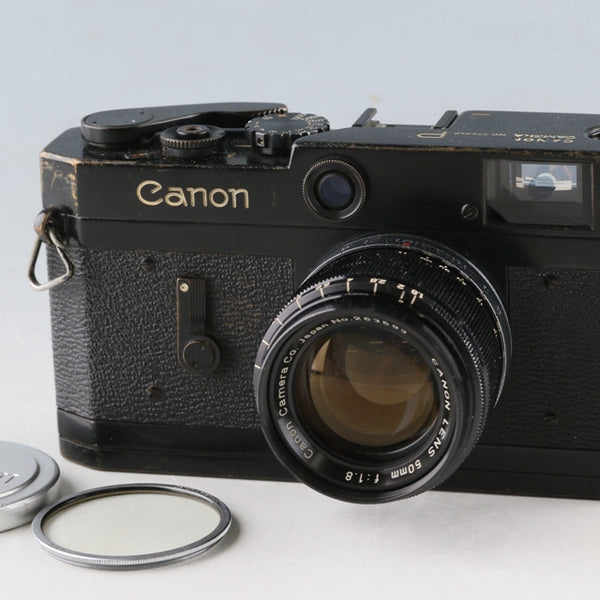 Canon P Rangefinder Film Camera Original Black Paint + 50mm F/1.8