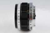 Olympus-Pen F 35mm Half Frame Camera + F. Zuiko Auto-S 38mm F/1.8 Lens #63577D3