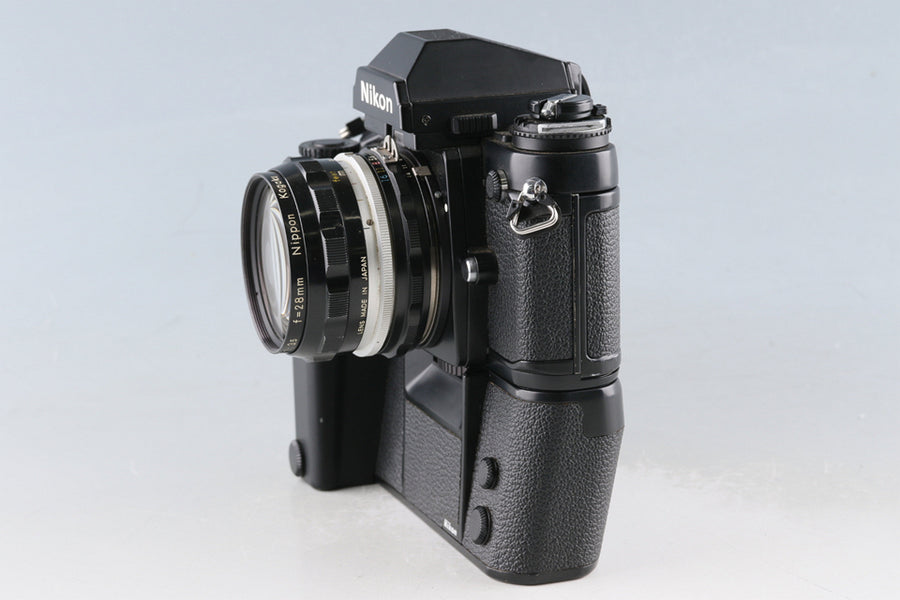 Nikon F３‼️モータードライブ‼️f＝28mm Nikon F3 + Nikkor-H Auto 28mm F/3.5 Lens + MD-4 #63982D3 – IROHAS SHOP