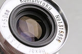 Konica Konishiroku Hexar 50mm F/3.5 Lens for Leica L39 #64633C1