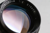 Nikon Nikkor 85mm F/2 Ais Lens #64967A5
