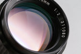 Nikon Nikkor 85mm F/2 Ais Lens #64968A5
