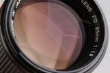 Canon FD 85mm F/1.8 Lens #65045F4
