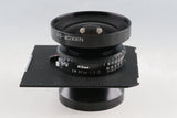 Nikon Nikkor-SW 90mm F/8 Lens #65227B3