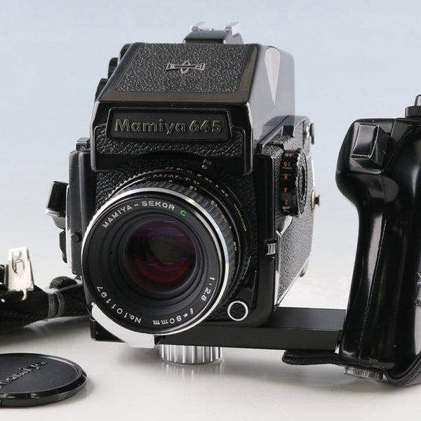 Mamiya M645 1000S + Mamiya-Sekor C 80mm F/2.8 Lens + Grip #65241E2